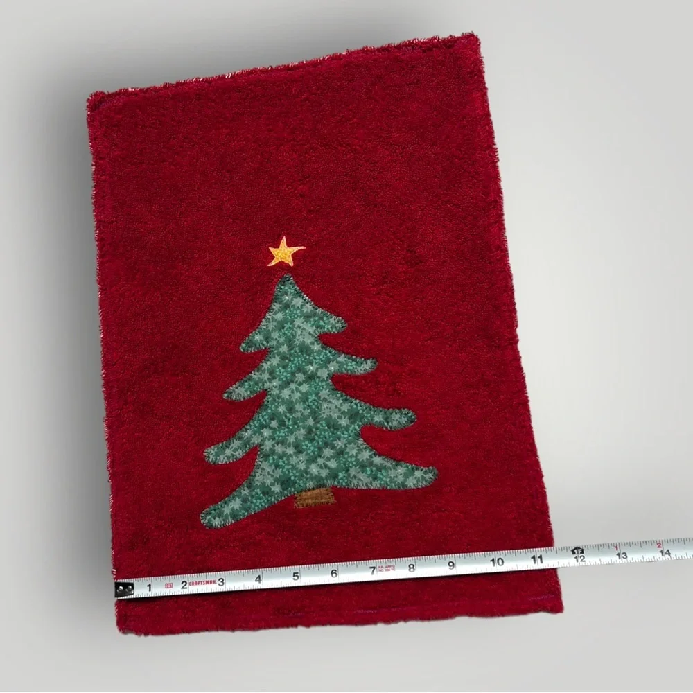 Lot/3 𝑯𝒂𝒏𝒅𝒎𝒂𝒅𝒆 Holiday Christmas Hand Towels 🎁
